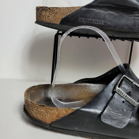 Birkenstock Woman Arizona BS 0051791 Regular Fit Black Birko-Flor Sandals Sz 41 - Picture 4 of 10